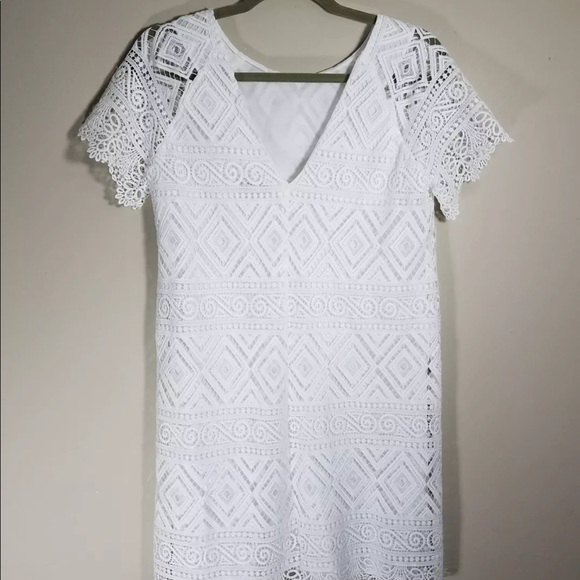 ‼️SOLD‼️ Madewell White Eyelet Lace Dress - Picture 6 of 8